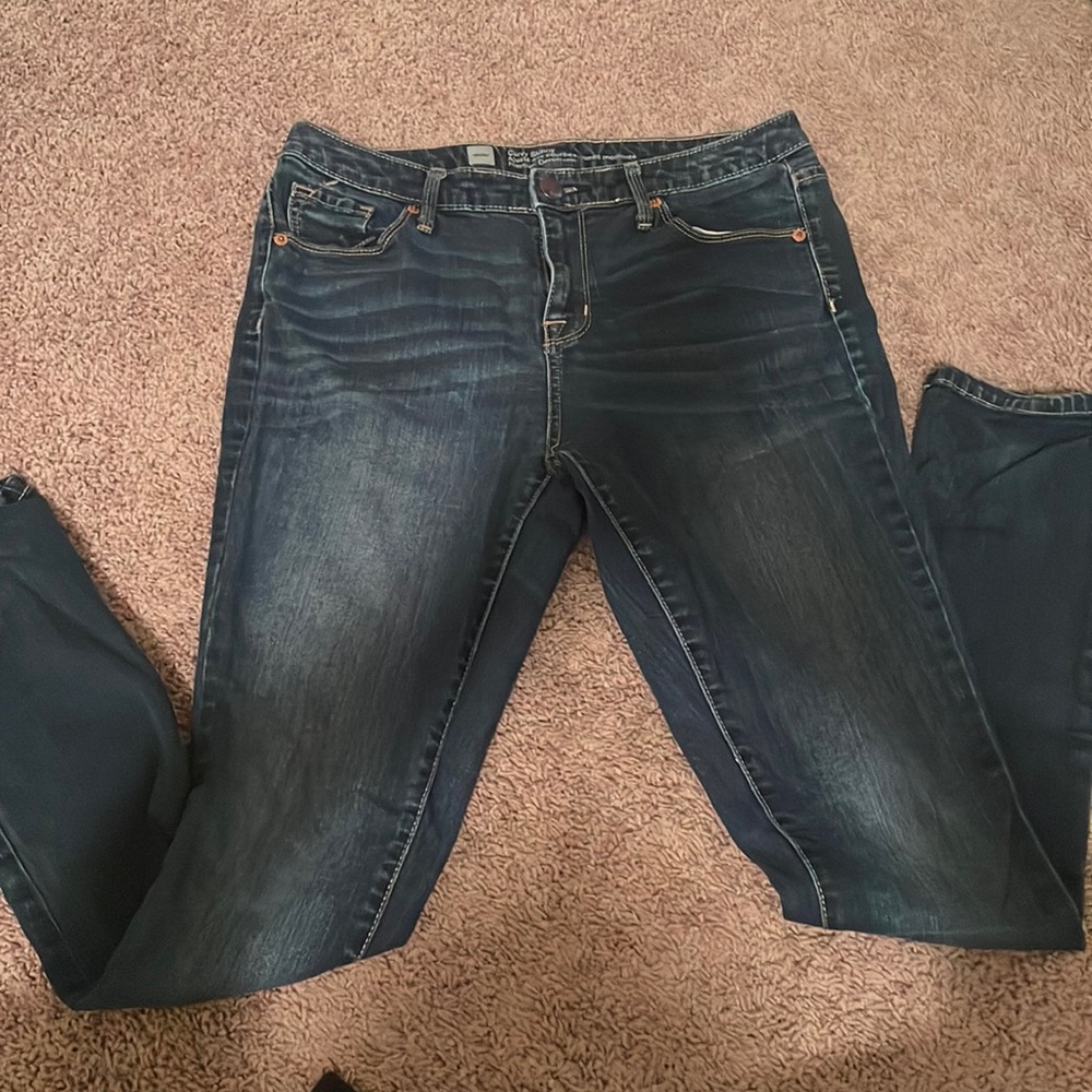 Mossimo curvy skinny jeans size 6R dark denim